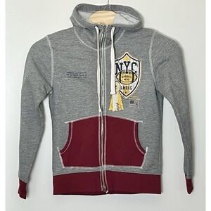 Vintage American Rag Cie Hoodie Men's Medium Gray Y2K New York Rugby Preppy Bro